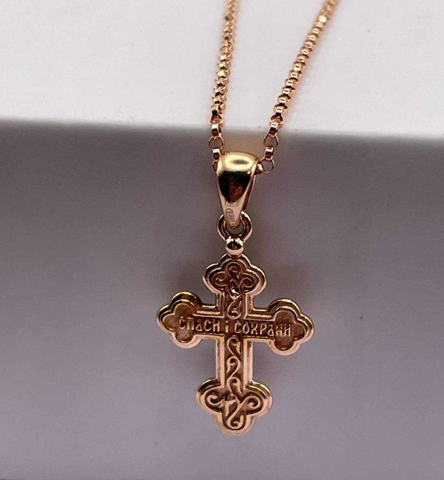 Золотий хрест, вага 1,44 грам Арт. 784