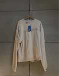Vintage Hoodie Bluza Adidas Embroidered Crew Sweatshirt GN3855 Beżowa