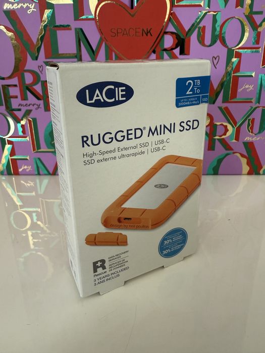 SSD !!! ЗОВНІШНІЙ накопичувач LaCie Rugged Mini SSD 2TB (STMF2000400)