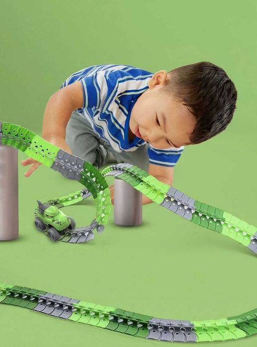Акция! Гоночный трек дитячий/траса з машинками для детей 46 элементов