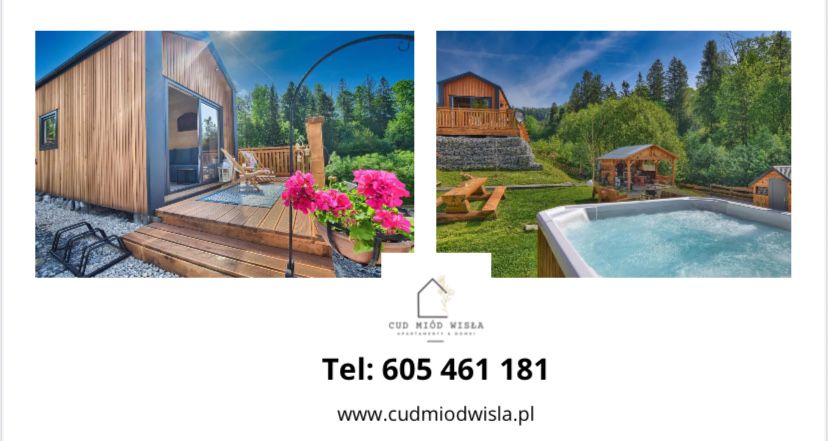 Domek z jakuzzi w górach