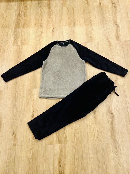 Piżama męska C&A z polaru bardzo ciepła komplet domowy XL