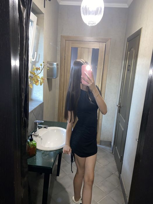 Сукня чорна міні| s