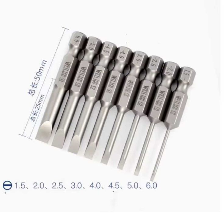 набір біт sl шліц набор бит sl шлиц біта sl бита викрутка шліцева