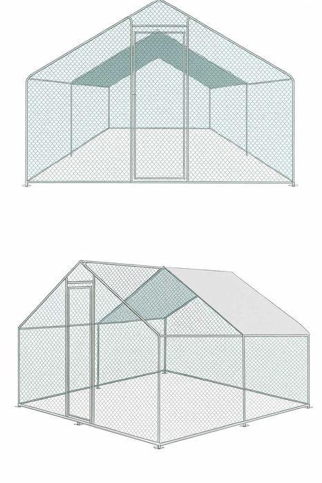 Klatka Wybieg Woliera dla drobiu Kur Kaczek Królików 3x2/3x3/3x6/3x8