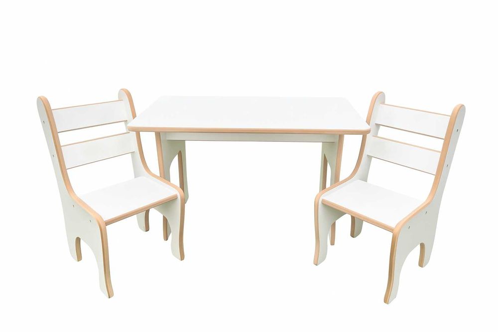 Zestaw Montessori – stolik + 2 krzesełka dla dzieci !
