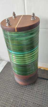 Candeeiro de cd's reciclados