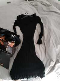 Sukienka prążek czarna