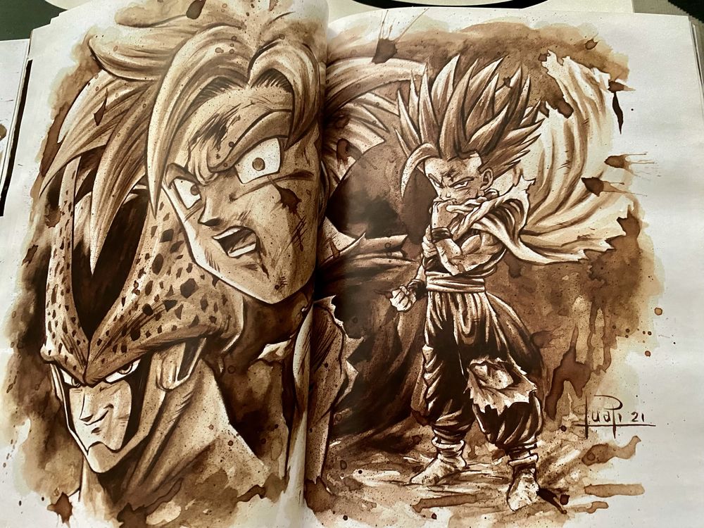 Vendo livro “The Art Of Juapi”- coffee drawings