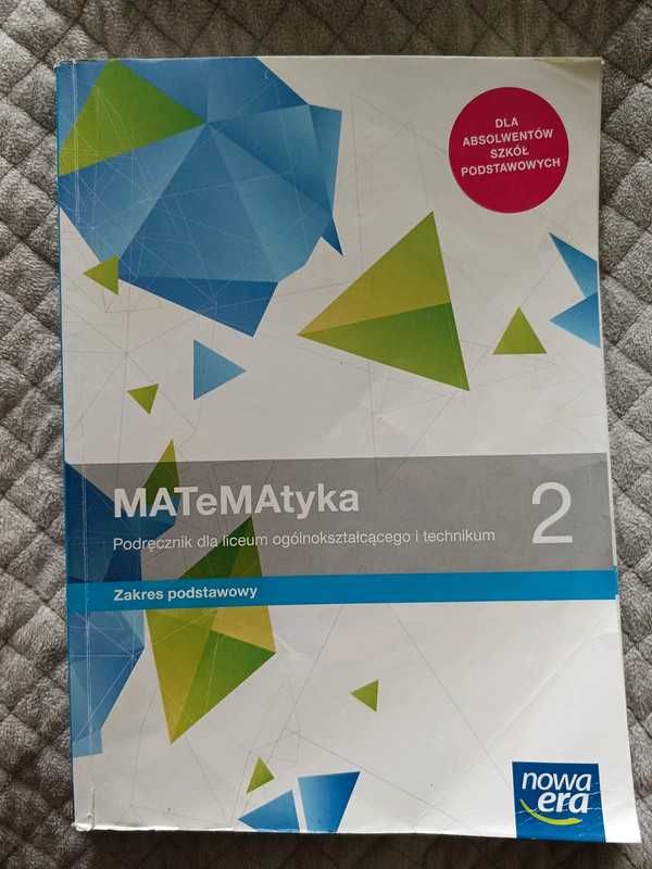Podręcznik Matematyka 2 Liceum  technikum zakres podstawowy nowa era