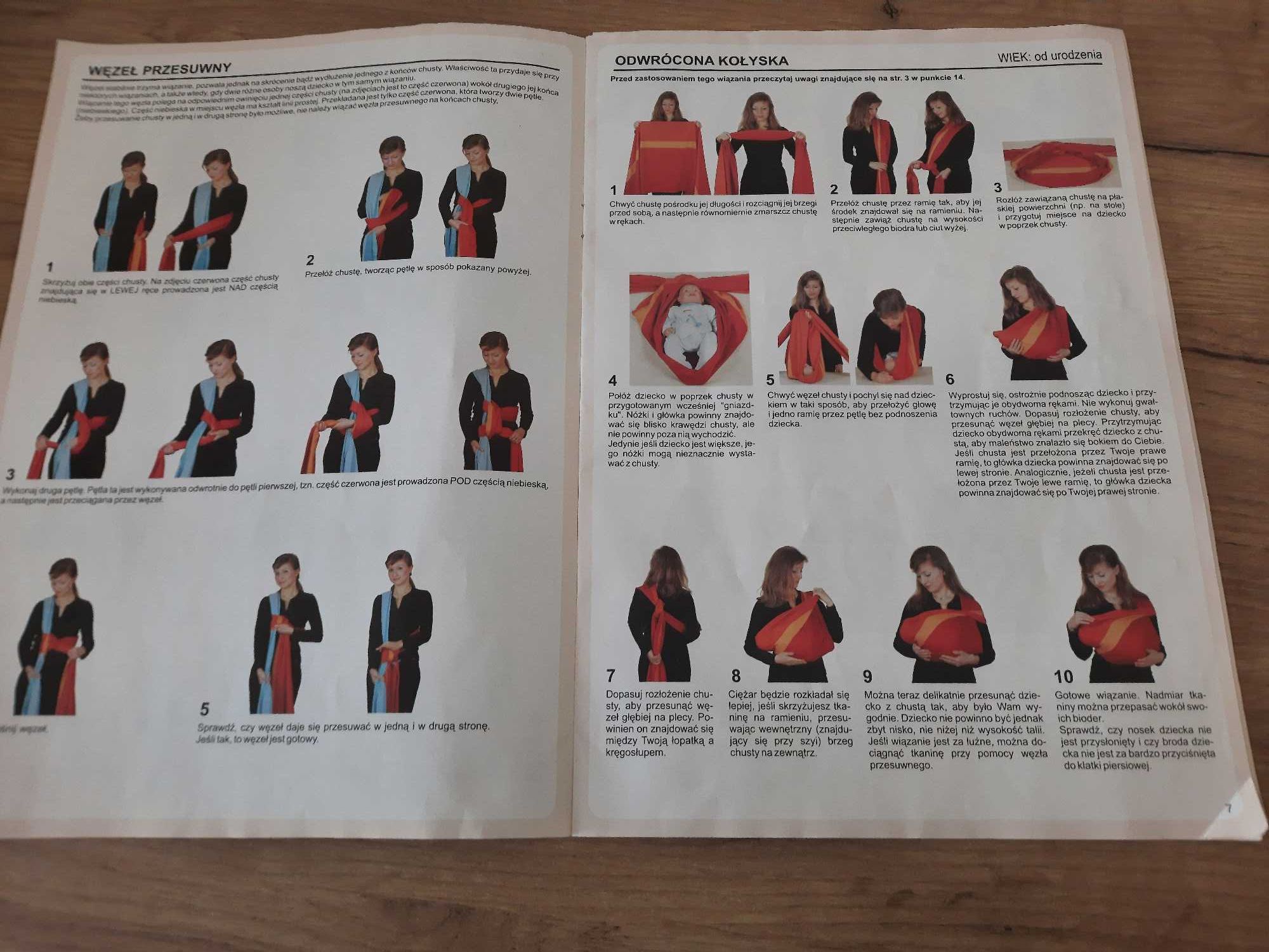 Chusta Polekont - Połonina, chusta elastyczna, stan bdb + instrukcja