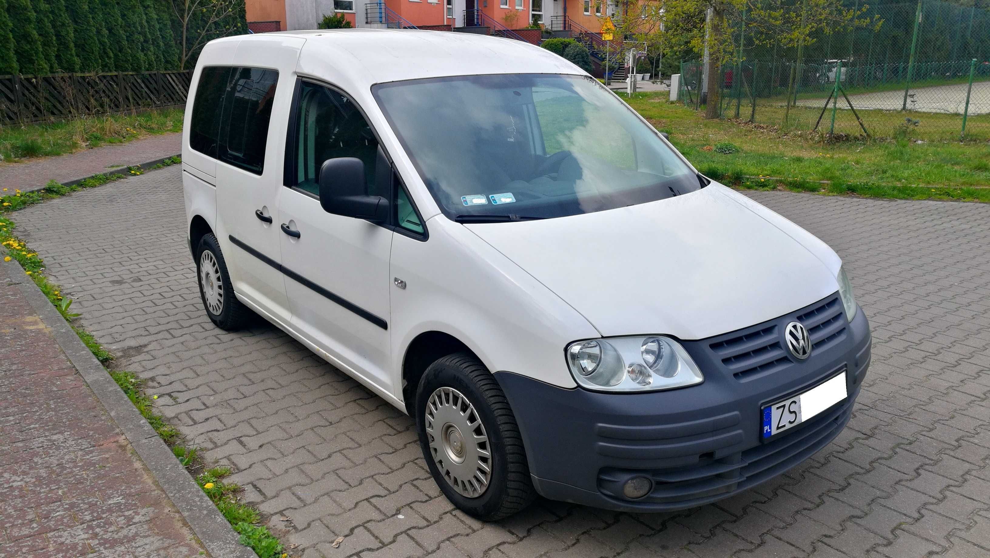 VW Caddy 1.9 TDI  Ladny Stan + ZADBANY + HAK  5-osób