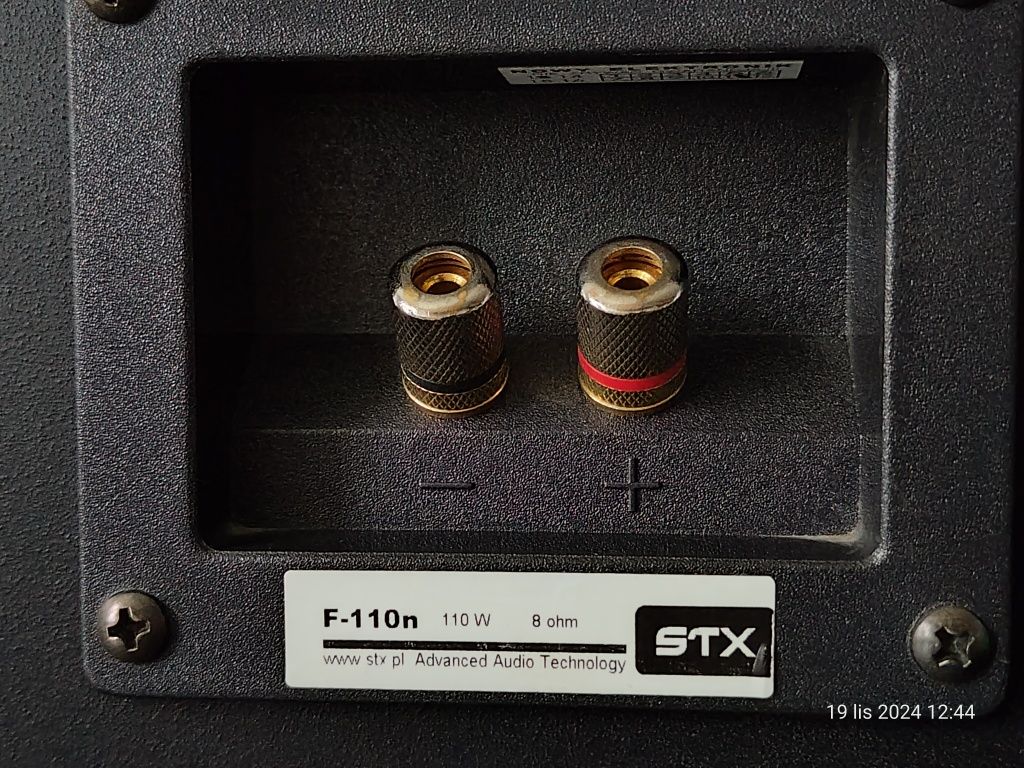 Wzmacniacz audio "Fossil Audio V3" i kolumny "STX F-110n"