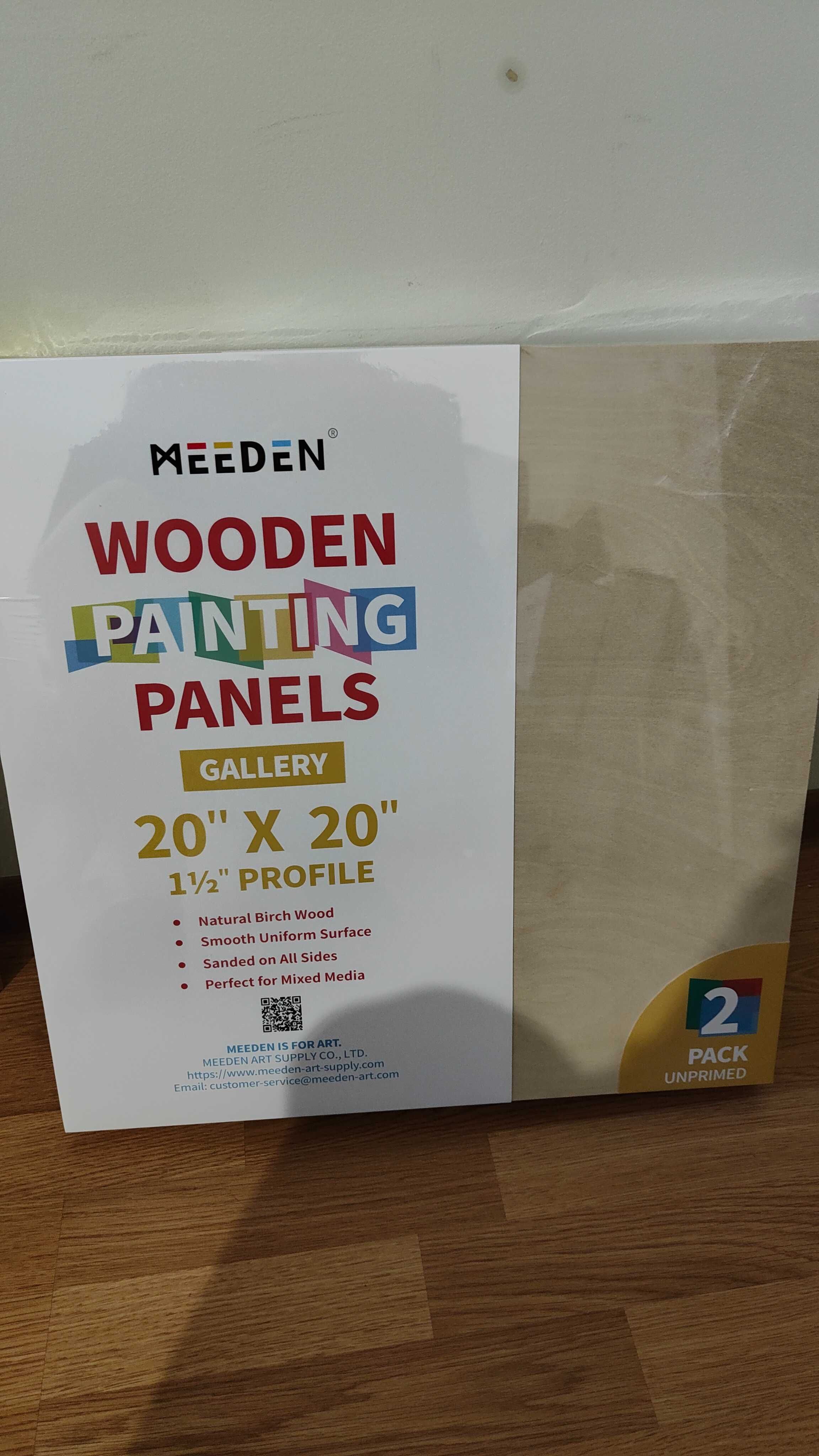 Дошка MEEDEN Artist Birch Wood Canvas, глибина 1,5 дюйма, 50 x 50 см