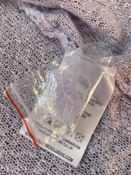 Осінній напівпрозорий кардиган блідо-лілового кольору casamia