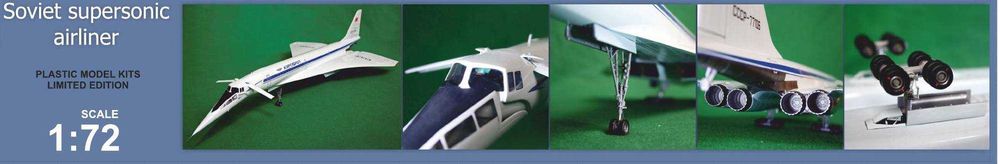 Model kolekcjonerski Tupolev Tu-144 Supersonic Airliner 1/72 MODELSVIT