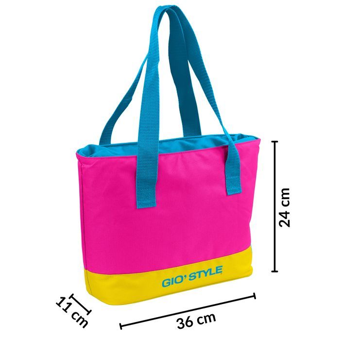 torba plażowa kamai gio style, w kolorze różowym, pojemność 9l