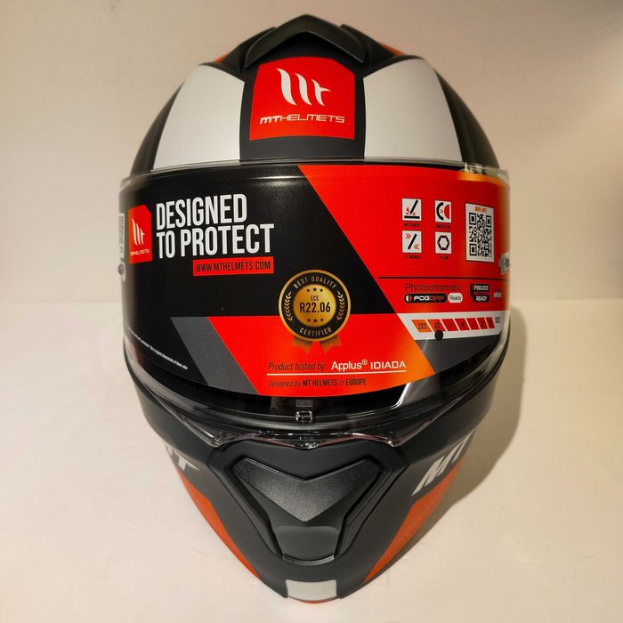 Capacete modular MT Genesis SV Mota scooter novo