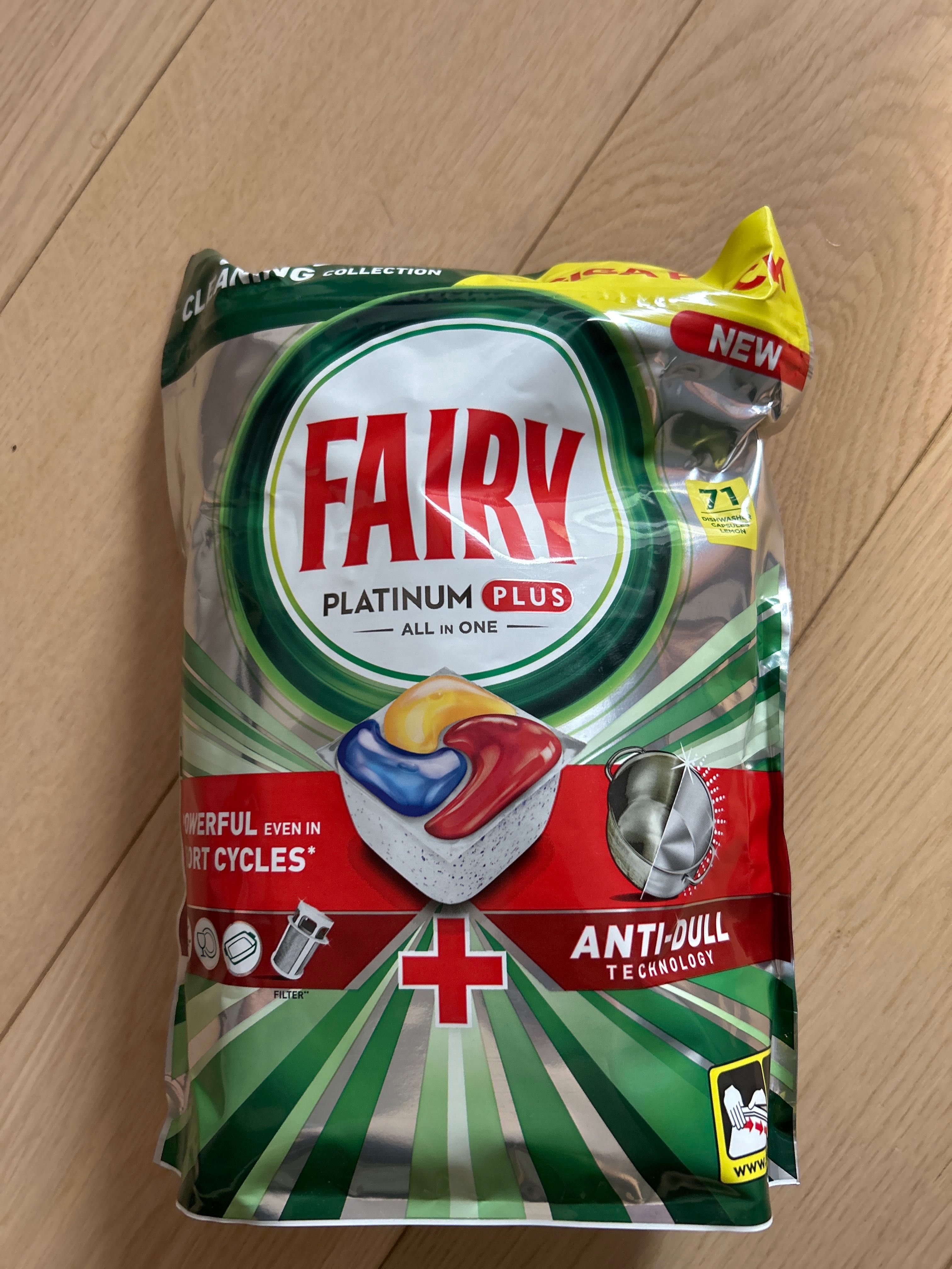 Kapsułki / tabletki do zmywarki Fairy Platinum Plus 71 szt.