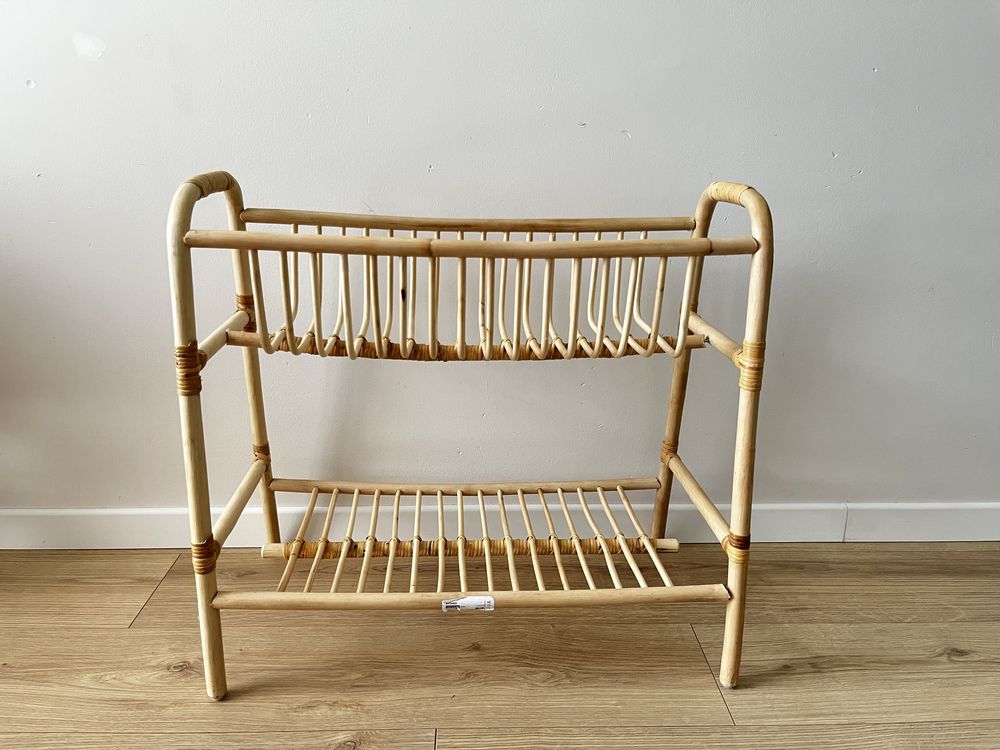 Stojak kwietnik ikea buskbo ratanowy boho