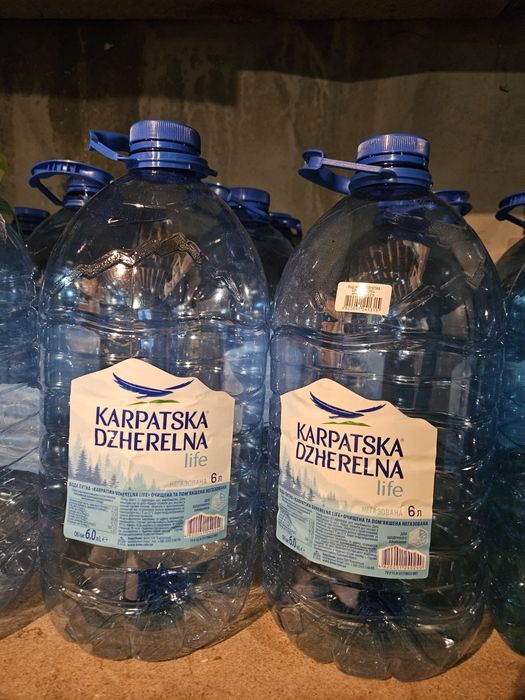Баклашки, пляшки, бутлі, тара для води, 6 літрів, 50 шт., чисті, 15грн