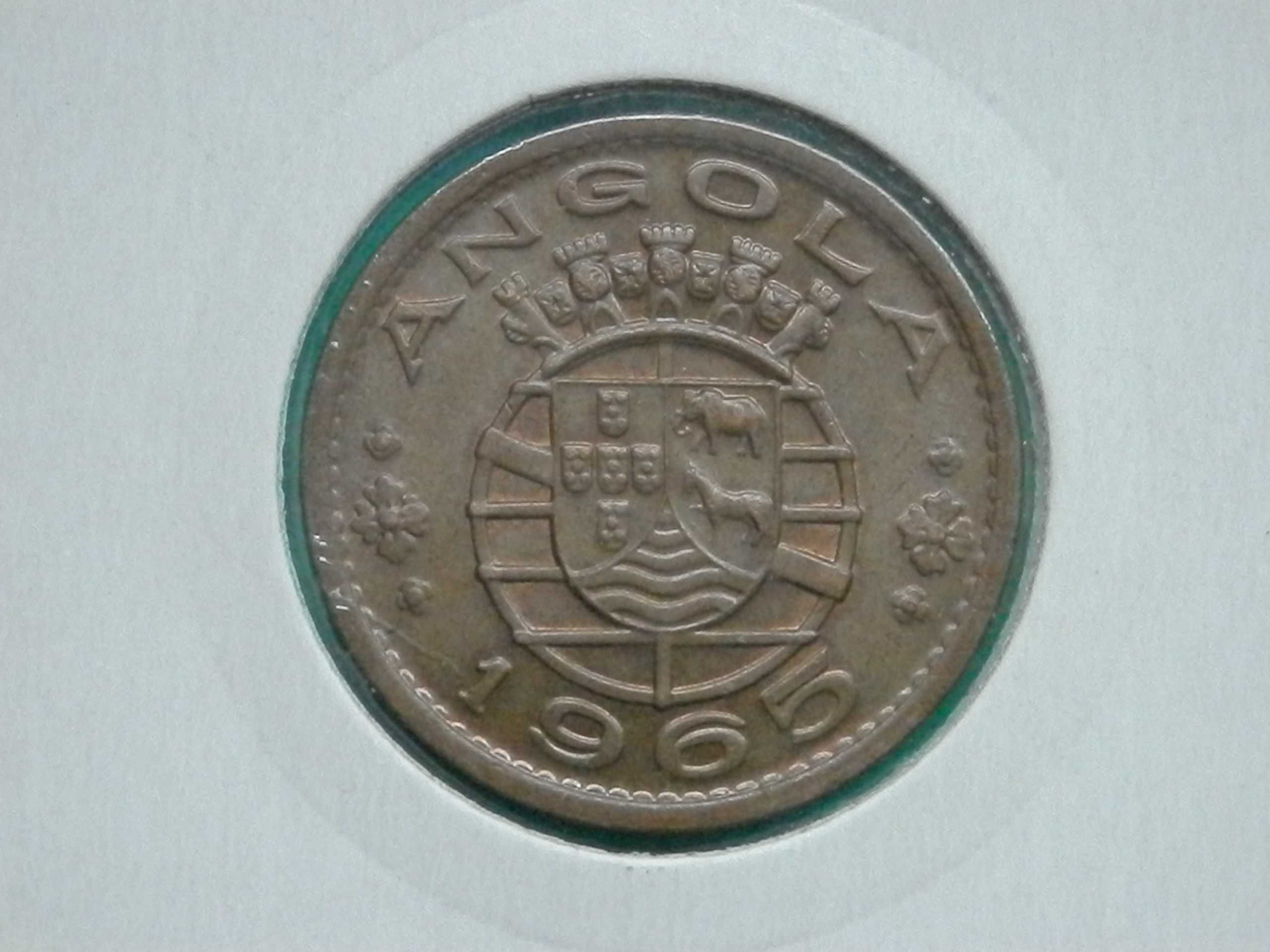 386 - Angola: 1 escudo 1965 bronze, por 5,00