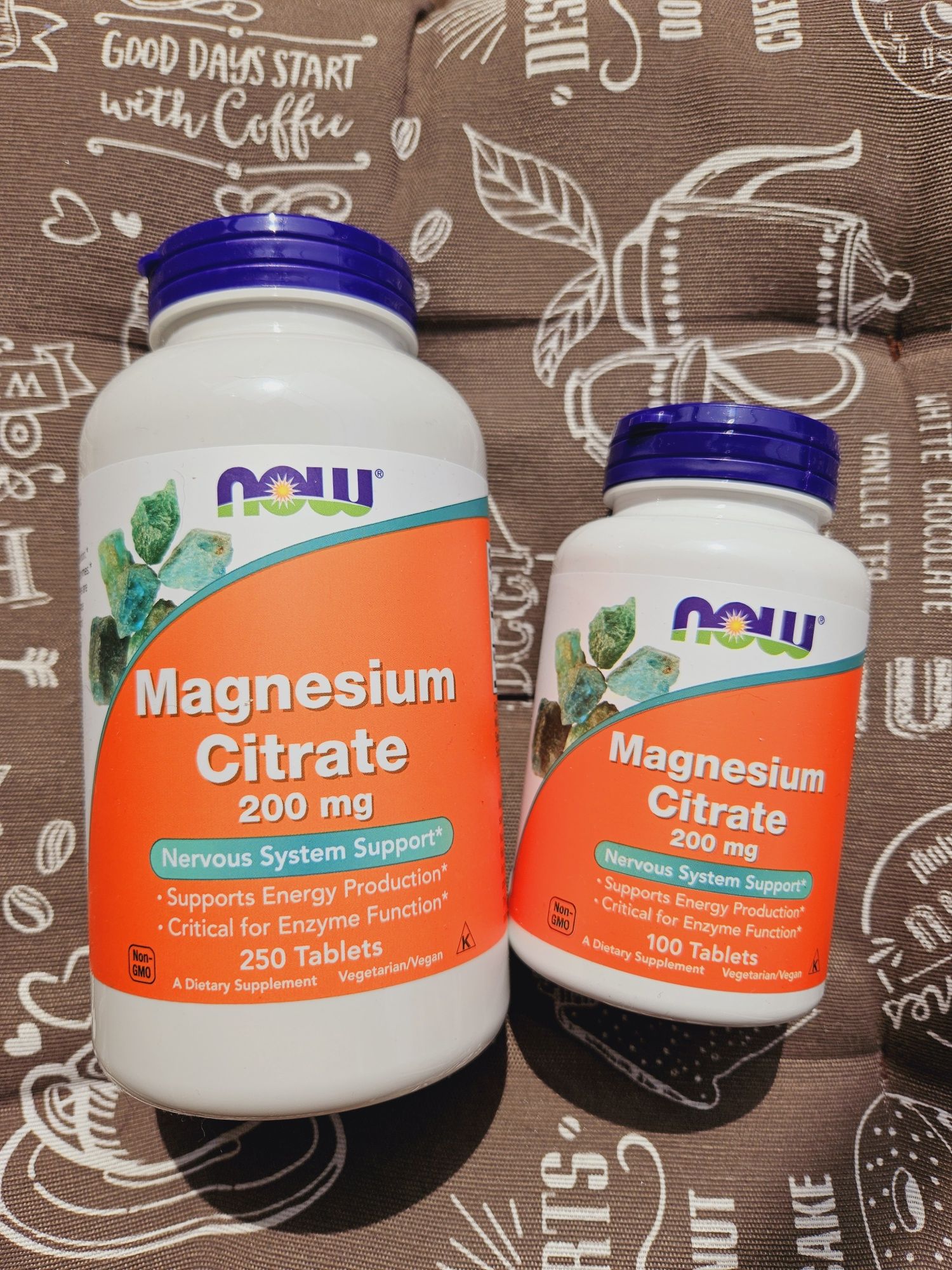 Now Foods магний цитрат магнію magnesium citrate 200 мг 100 250 шт