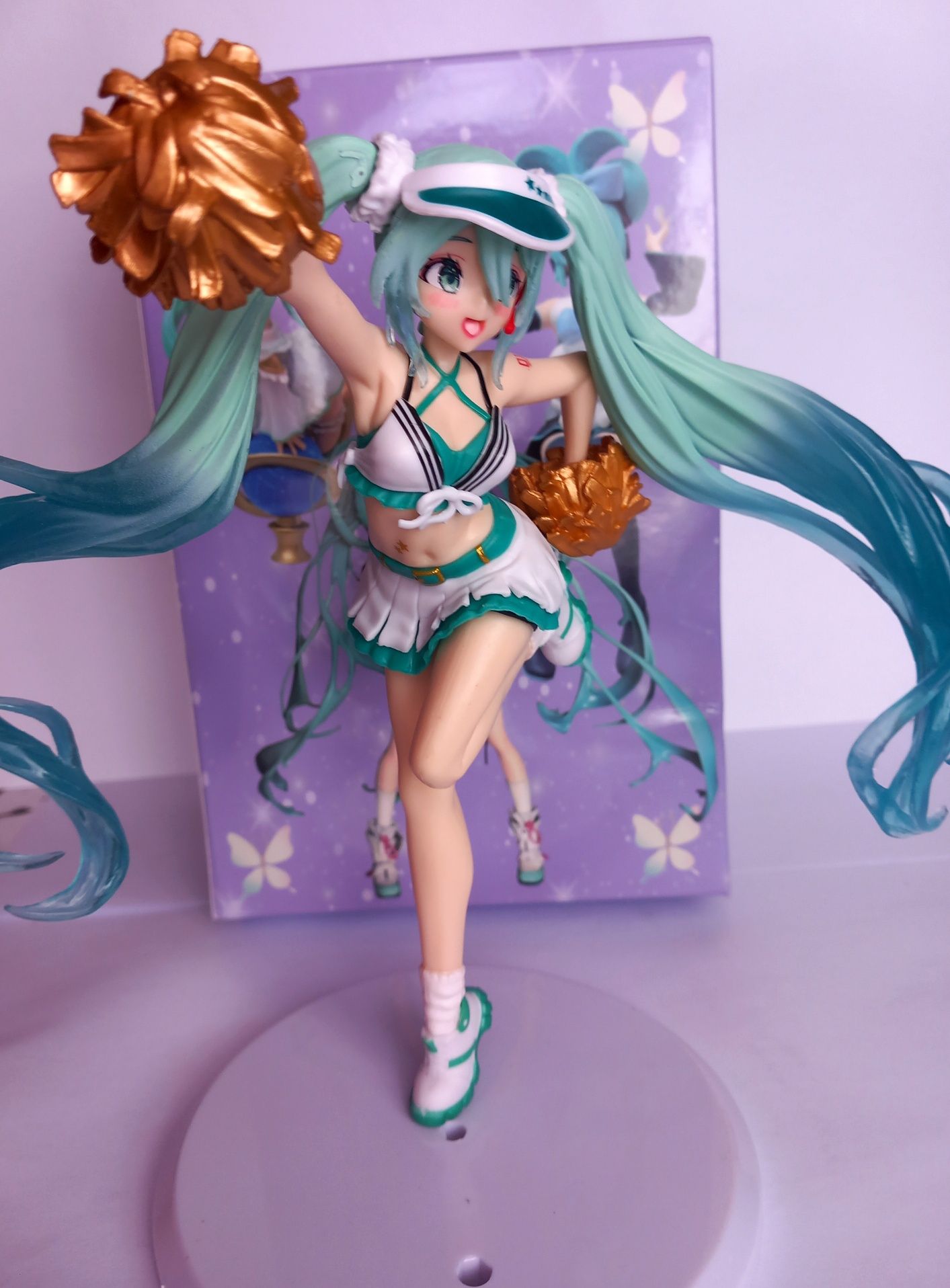 Figurka anime Hatsune Miku Cheerleaderka z pudełkiem