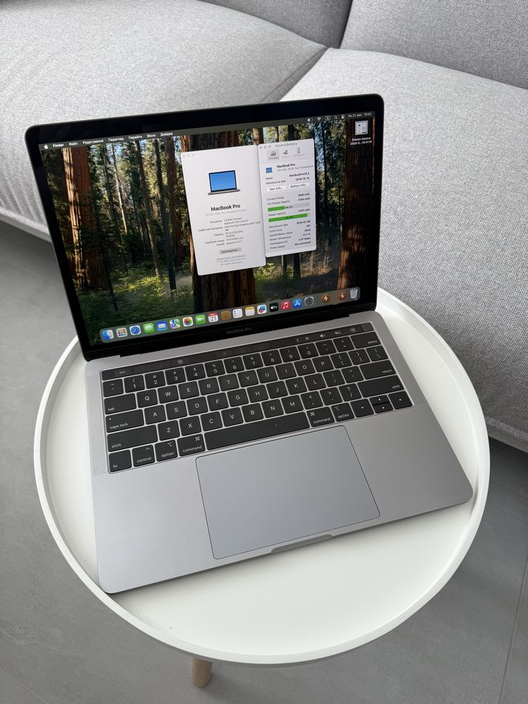 MacBook Pro 2019 13 i5 / 16GB /256 GB/ Touch Bar / 93% АКБ