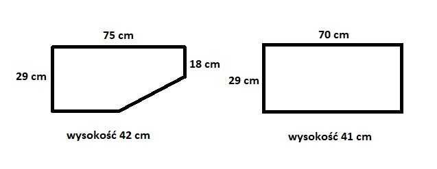 Komplet dwóch szafek