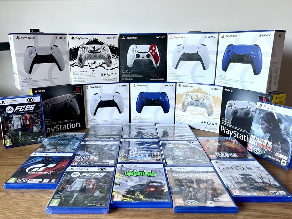 PS5 | Comandos Dualsense Playstation 5 & Jogos EA FC 26 / Yotei / GT7