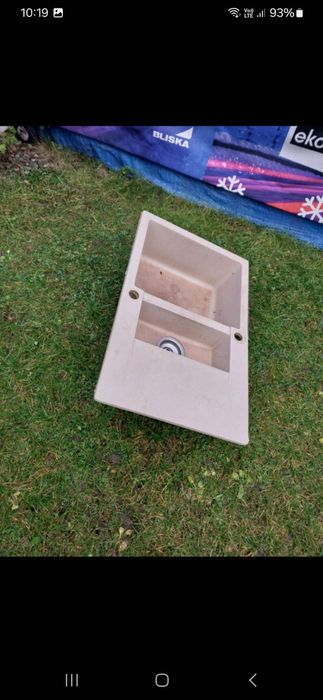 Sprzedam zlew dwukomorowy kamienny 80 x 50 cm