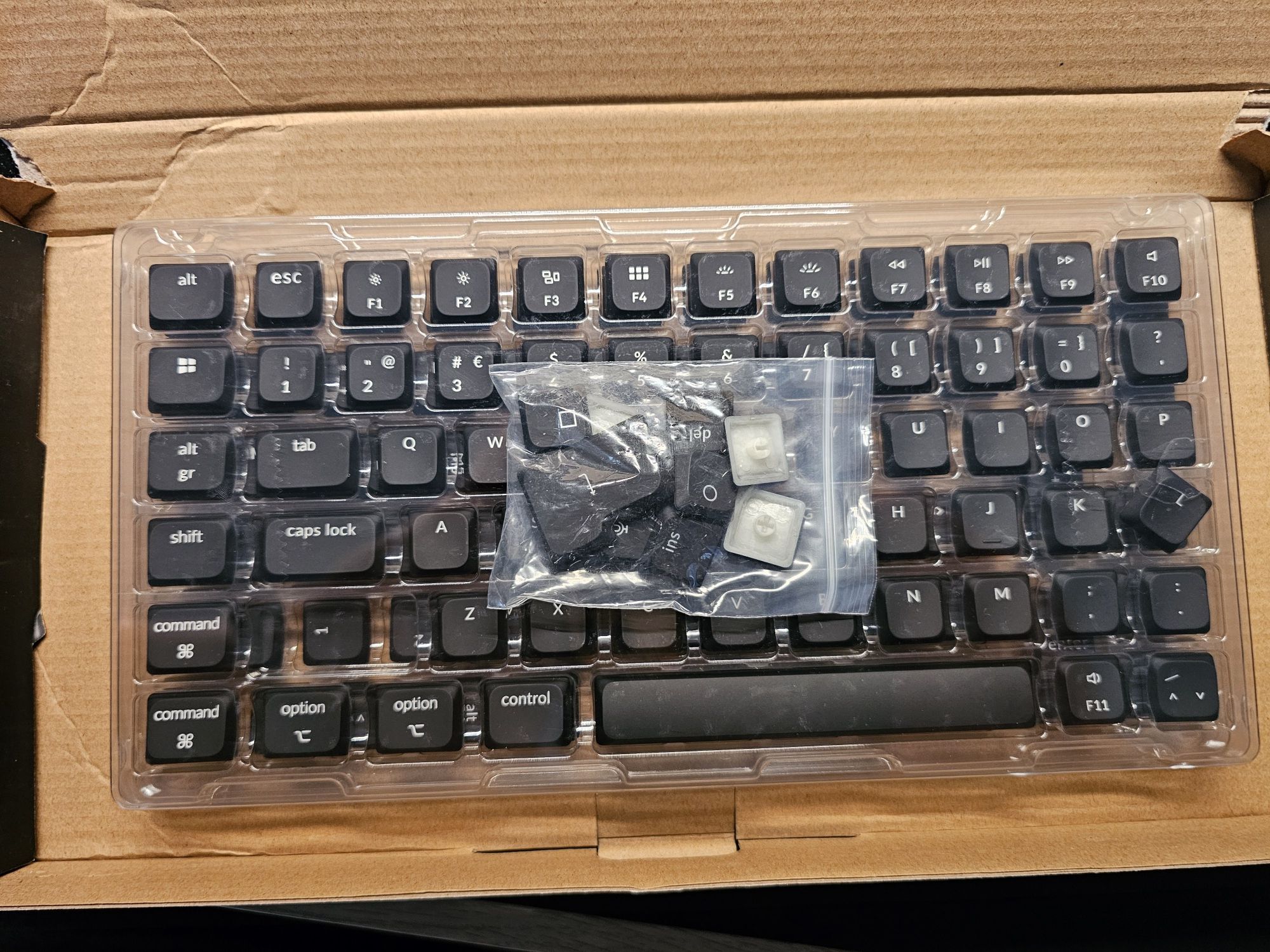 Keychron - ISO PT Low Profile Shine-Through ABS LSA Full Set Keycap Se