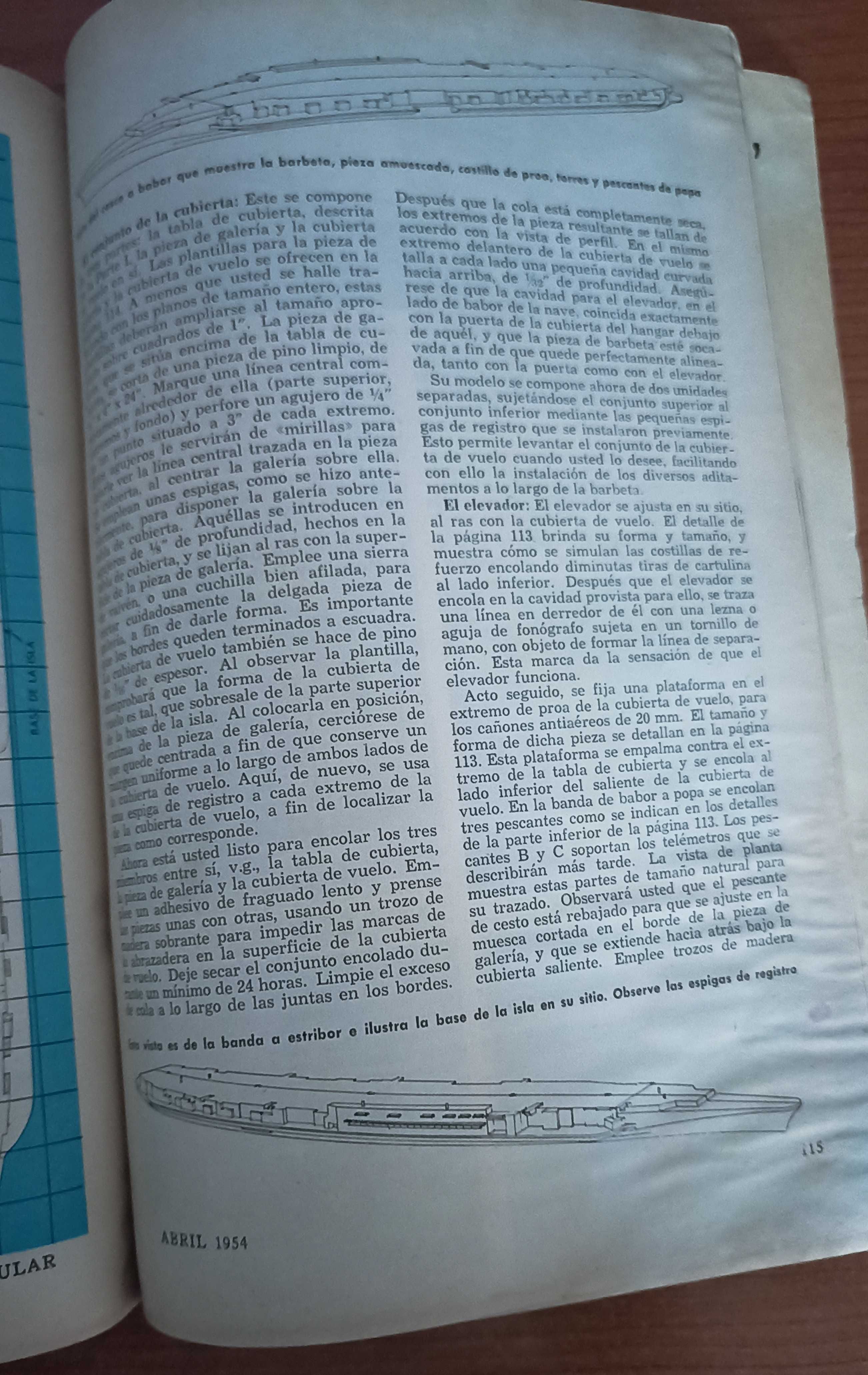 Revista Mecanica Popular espanhola Abril 1954