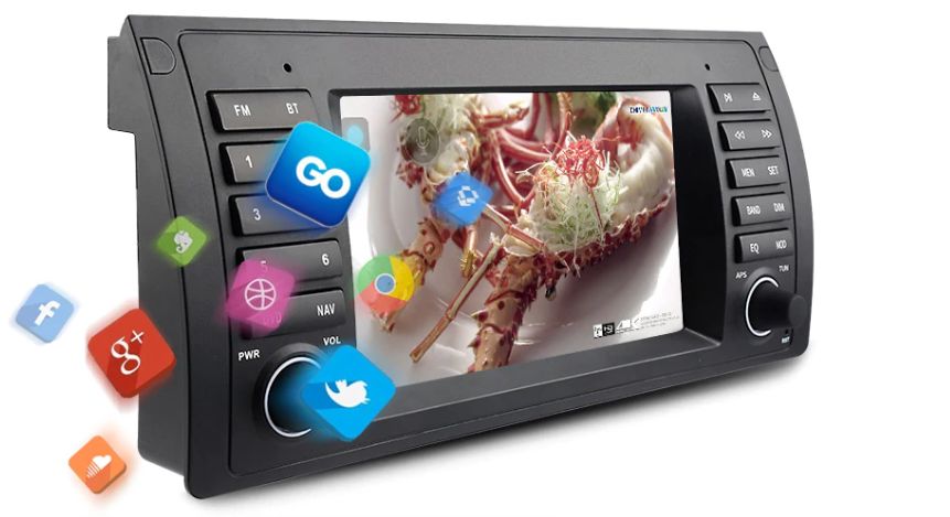 Radio nawigacja BMW 5 E39 1996=2003 X5 E53 E38 BlueTooth ANDROID 10