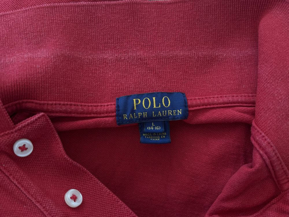 Koszulka Polo Ralph Lauren S czerwona elegancka logowana damska