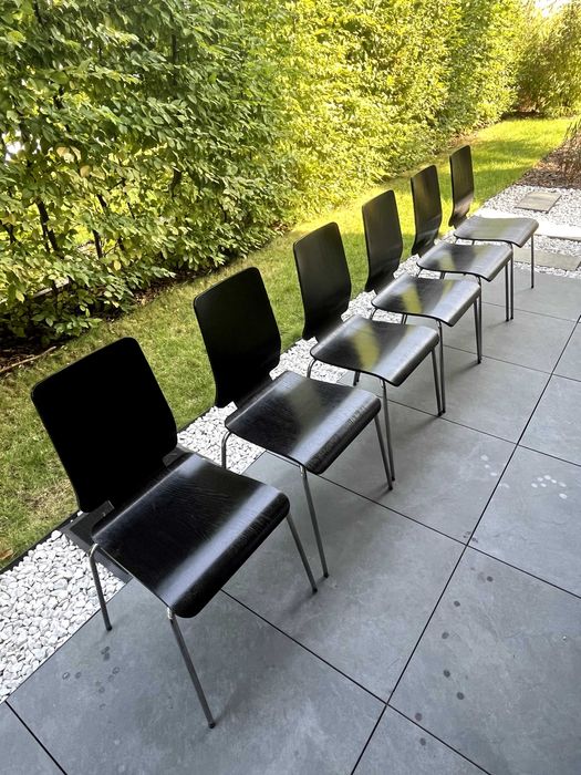 komplet 6 krzeseł IKEA Gilbert, bardzo dobry stan