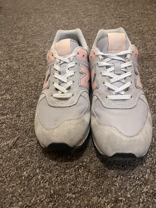 Rożowo szare skorzane sneakersy new balance 500 25cm rozmiar 39,5/40