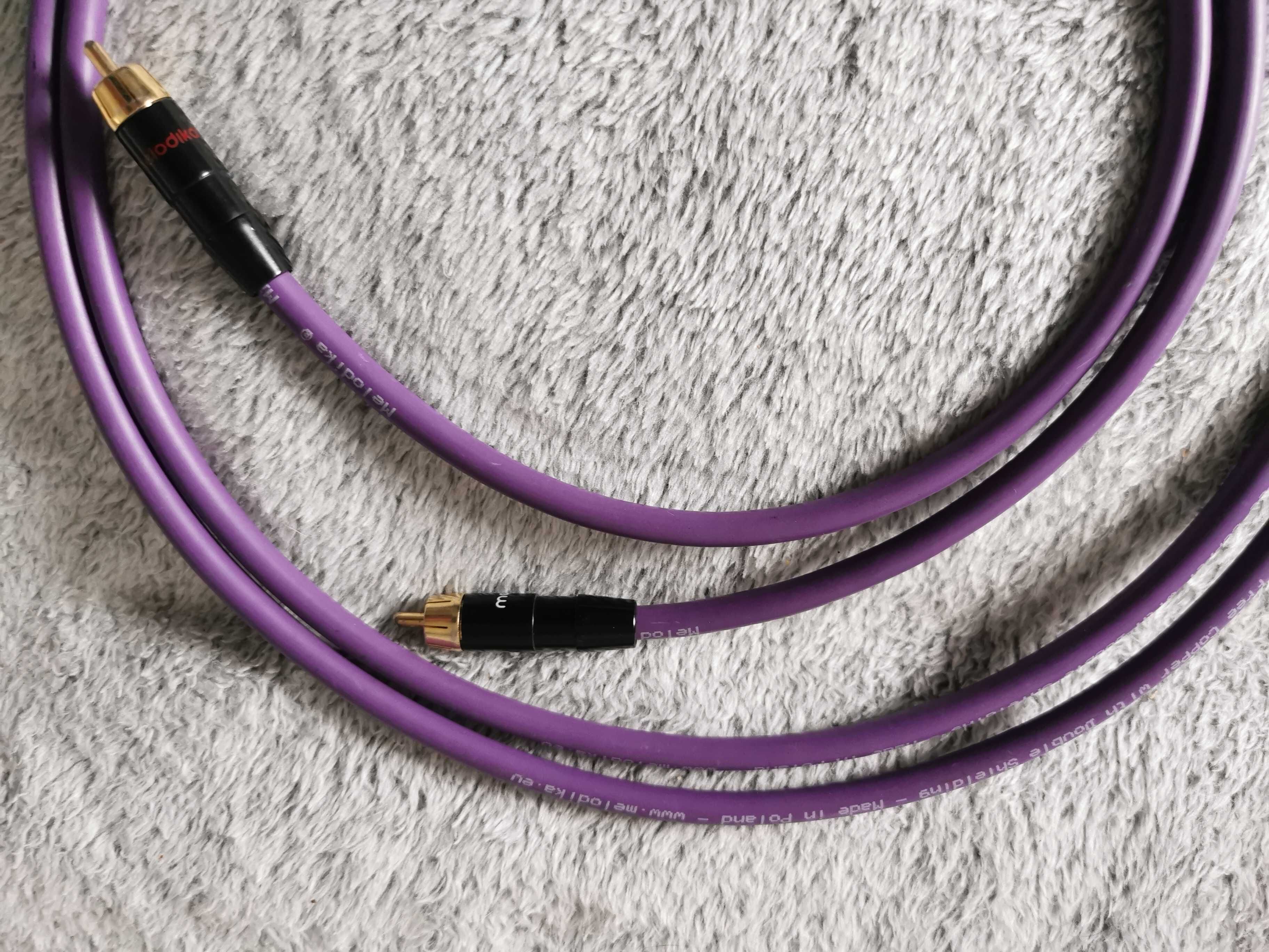 Interkonekt rca melodika 1m 2x rca stan bardzo dobry
