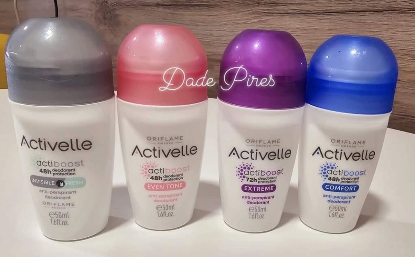 4 Desodorizantes Roll-on Activelle