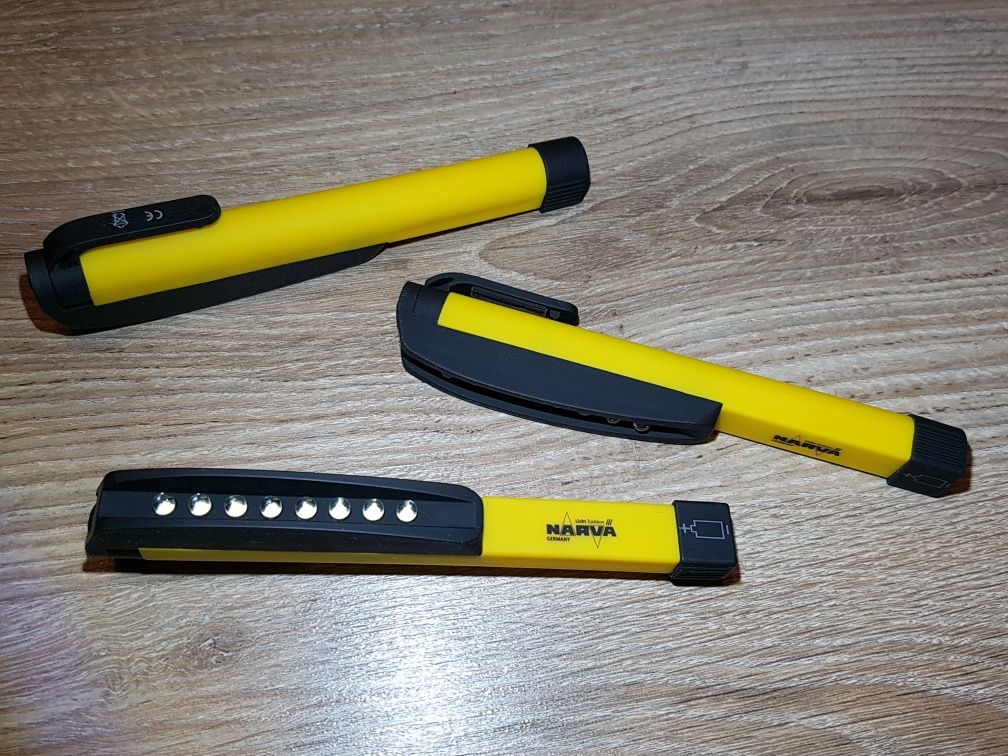 NARVA penlight LED lampka lampa latarka komplet 3 sztuki