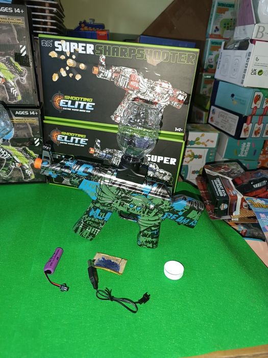 Автомат АК 47 MP5 з орбізами акумулятор 3,7 V пістолет орбізи окуляри