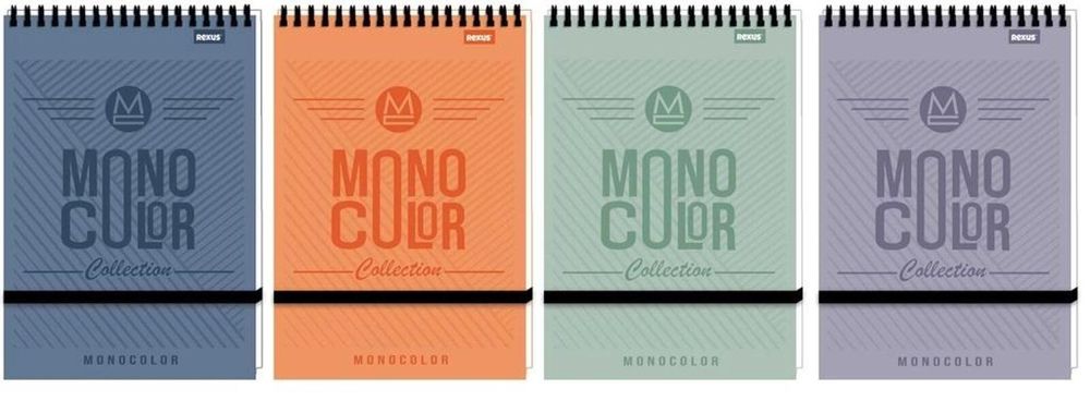 Kołonotes A6/96K kratka Monocolor (10szt) Beniamin folia,116x185 mm