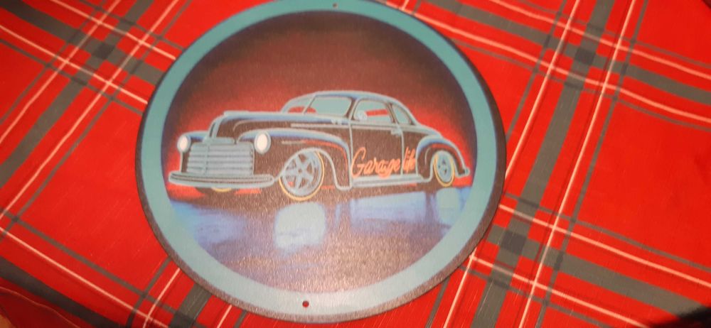 nieużywany szyld metalowy do garażu lub pokoju samochód garage lift