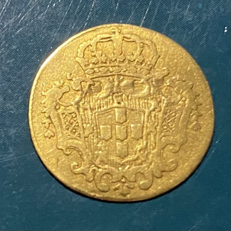 Moeda de ouro D. JOAO V - 1/2 Escudo 800 Reis 1726