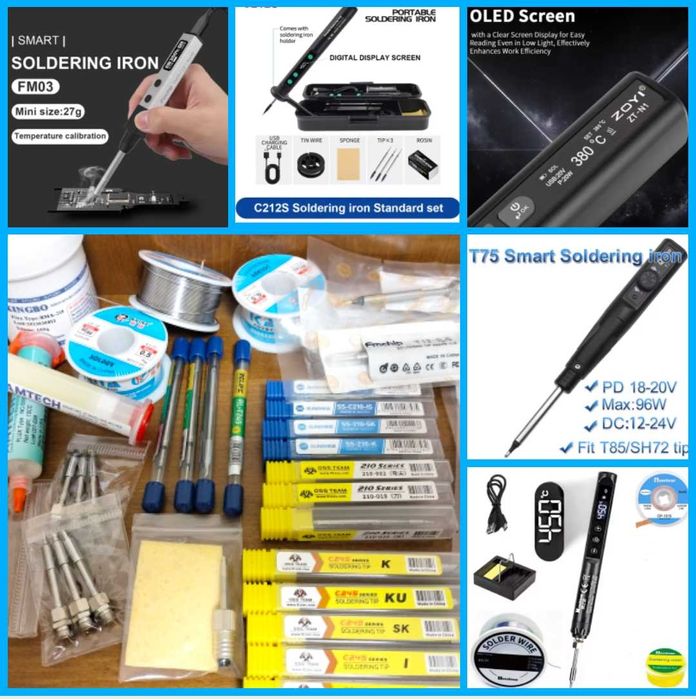 Набор для пайки. Паяльный набор. Паяльник.