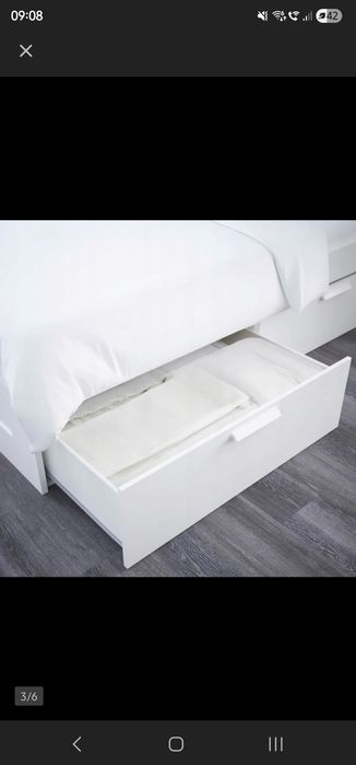 Łóżko IKEA BRIMNES 180X200 z zagłówkiem