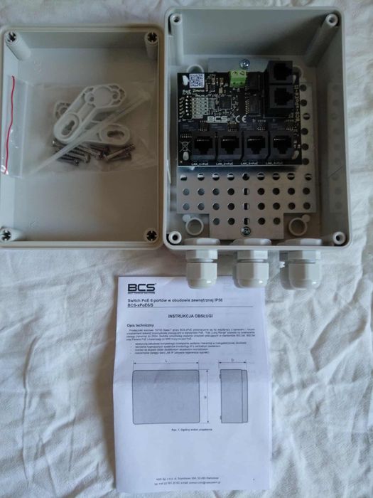 Przełącznik sieciowy PoE typu BCS-xPoE6/S