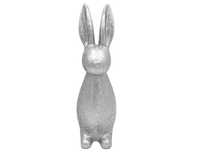 Zajączek wielkanocny srebrny brokatowy królik do stroika 30 cm