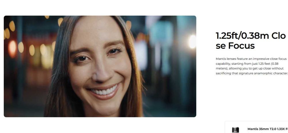 Blazar Mantis PL+EF 35 Т2.0 1.33х(1.39)  anamorphic фулфрейм